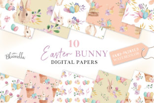 Easter Bunny Egg Floral Digital Papers Watercolor Flower: Integrating Seasonal Assets into Creative Workflows