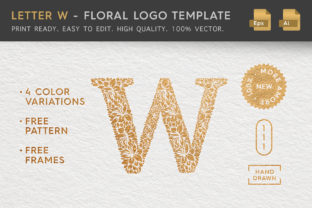 Elevating Brand Identity with the Letter W Floral Logo Template