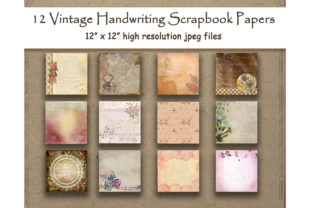 Elevating Digital Design with Floral Handwriting Digital Paper Vintage Assets