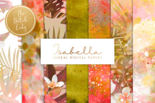 Elevating Digital Design Workflows with Floral Background Paper - Isabella