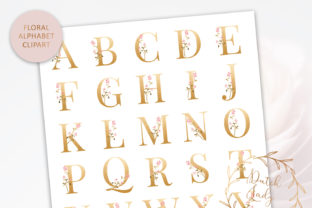 Floral Alphabet Number Clipart Set 1: A Versatile Resource for Print-on-Demand and Personal Design