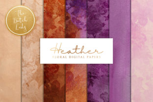 Floral Backgrounds Heather: Creative Digital Paper Uses