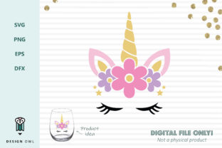 Floral Unicorn Face: A Versatile Cut File for Creative Projects