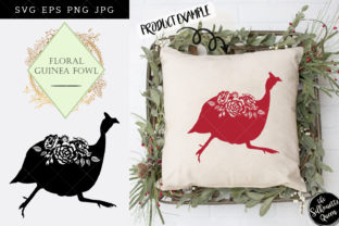 Integrating the Floral Guinea Fowl Silhouette Vector into Creative and Commercial Workflows