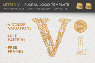 Letter V - Floral Logo Template: Strategic Branding for Organic Identity