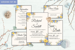 Wedding Invitation Set 6 Floral Style: A Practical Asset for Cohesive Event Design