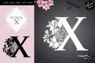 X Floral Letter Design: Versatile Botanical Typography